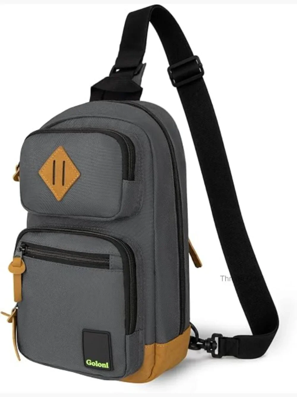 Waterproof Lightweight Sling Crossbody Bag with Multi-Pockets